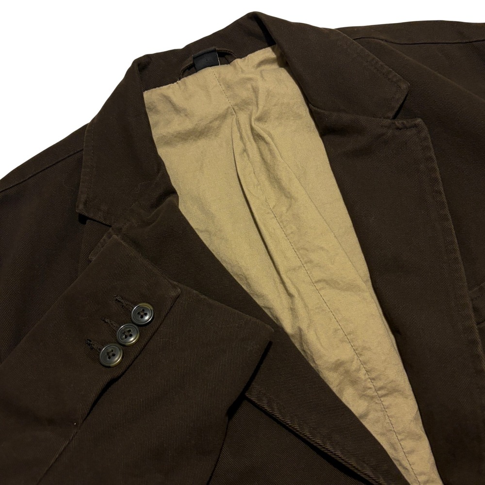 Old Navy Mens Classic Tailored Cotton Blazer Jacket Dark Brown XL VTG